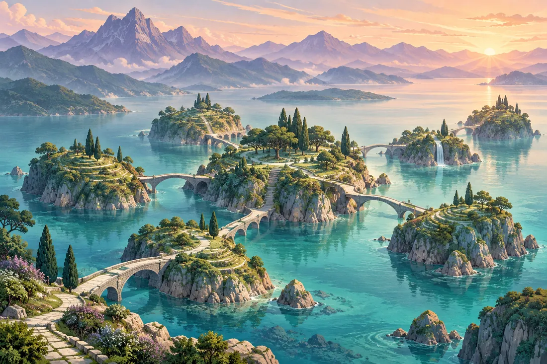 AI Tools & Productivity Course — landscape illustration