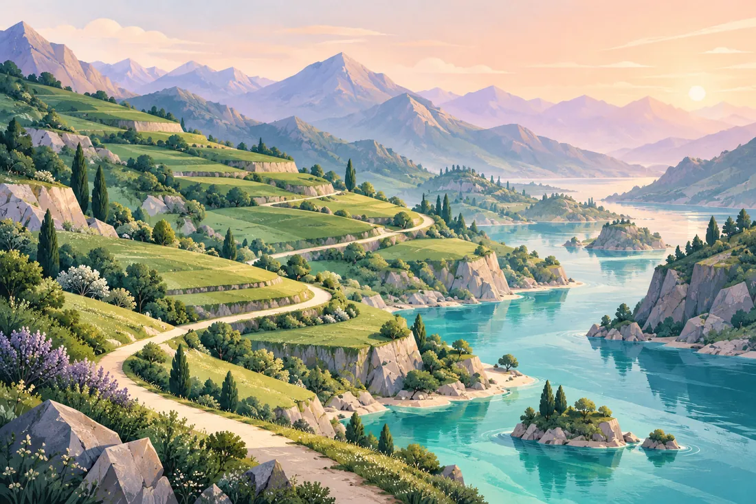 Digital Skills Training — landscape illustration