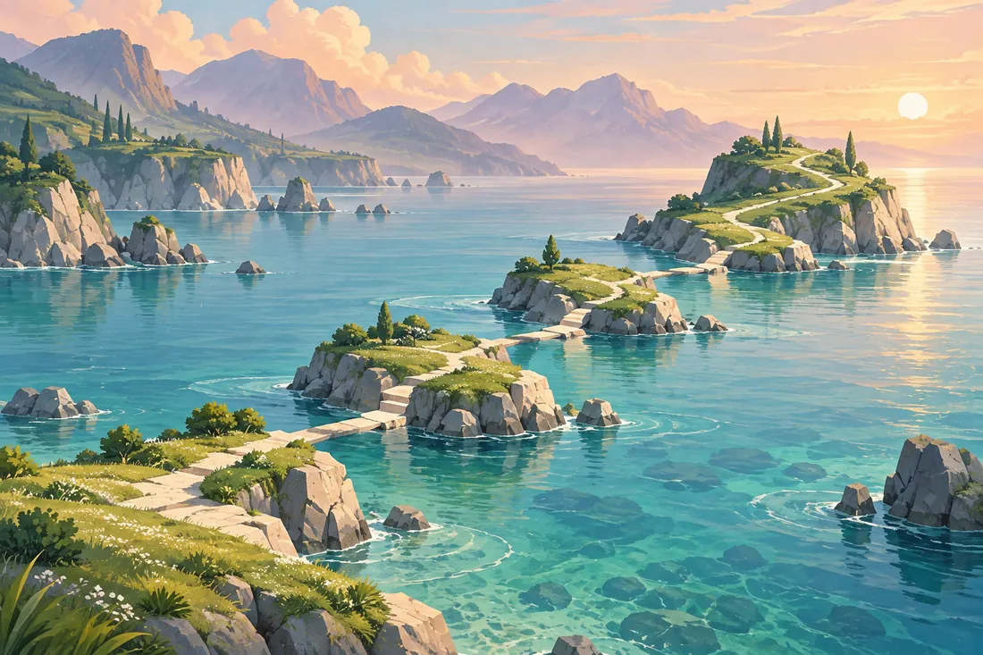 Interactive Microlearning Program — illustrated learning landscape