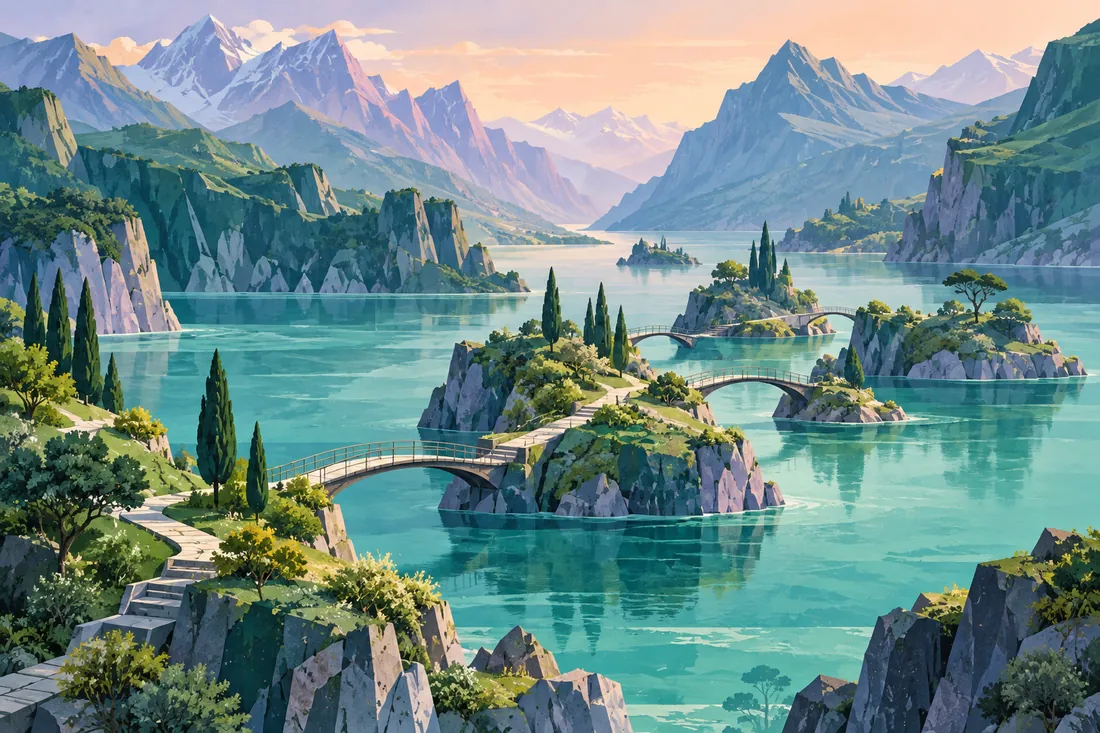 No-Code Automation Training — landscape illustration
